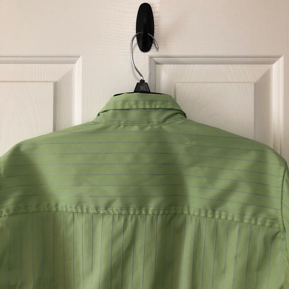 DCC women green and blue striped blouse size 1X - Picture 7 of 8